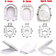 Soft Close Square Toilet Seat Quick Release WC Lid