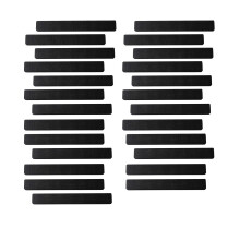 25 Pcs Felt Notice Board Cork Board Adhesive Pin Boards-Black