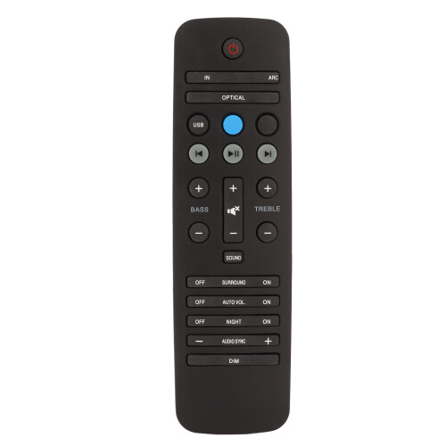 Replacement Remote Control For Philips Soundbar IR Replacement Remote Control No Need To Program Work For Bluetooth Soundbar Easy To Use Infrared