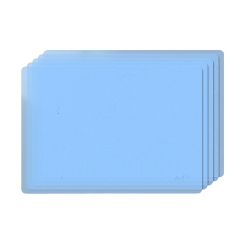 5 Stück A3 A4 Kunststoff-Schreibmatten-A3 transparent blau