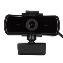 Plug-and-play webcam met HDR-technologie en automatische lichtcorrectie. Inclusief privacyklep voor veilig en betrouwbaar gebruik. Feestelijk ontwerp