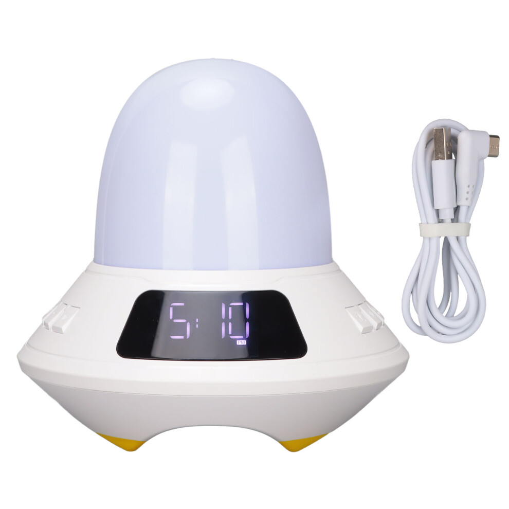 Dual Alarms Wake Up Sunrise Simulation With Snooze Function And Colorful S For Heavy Sleepers, Sleep Aid, Natural Sounds, 9 Colors, Good Light 9420858968528