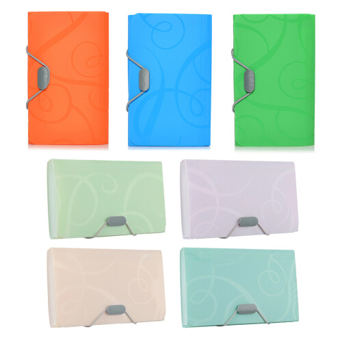 A6 B6 Multi-Layer Document Organiser Accordions-Light green B6 1