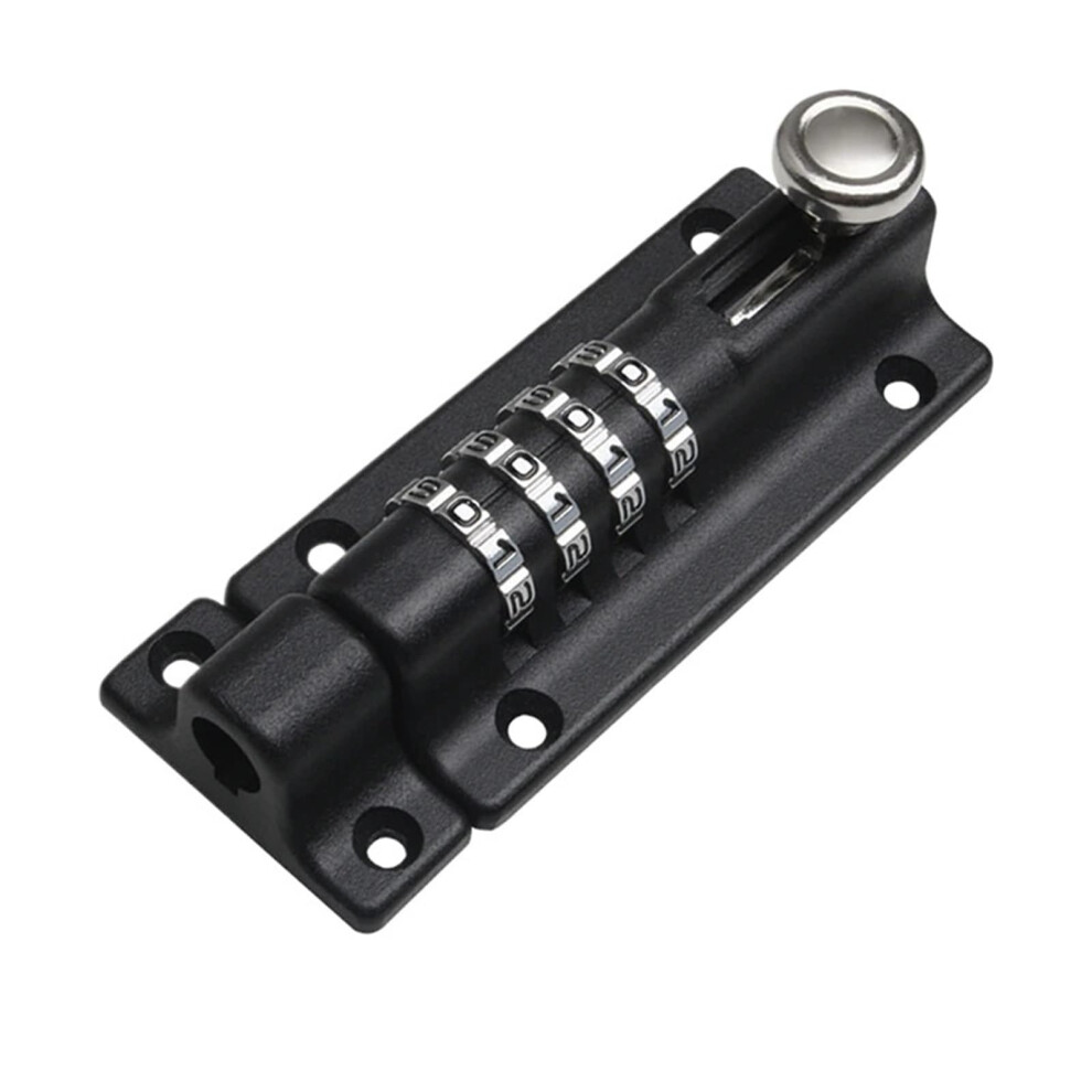 Door Latch Lock 2Pcs Metal Combination Bolt Lock Antitheft Security For Outdoor Wooden Gates Black 9119770769053