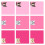 Selbstklebender Notizblock, 9 Stück, repositionierbarer-Rosa. 1