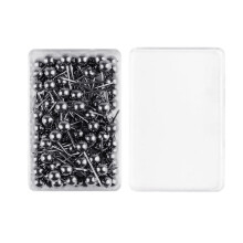 500 Pcs Thumb Tacks Decorative Pushpins Round Head-Black gun