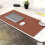 Oversized Desk Pad 60x40cm Water Resistant Leather Desk-brown 6
