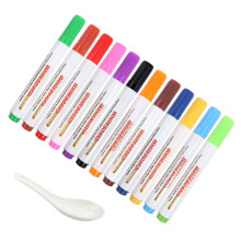 12PCS Floating Whiteboard Markers Round Tip 12 Color Erasable