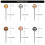 500 Pcs Map Push Pins Decorative Pushpins Round Head-silver 5