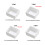 Pack Of 50 Empty Watercolor Paint Box Portable Empty Half-2ml 3