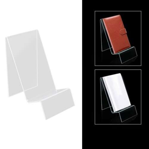 Clear Book Holders Magazine Stand Acrylic-Jshaped medium size 2