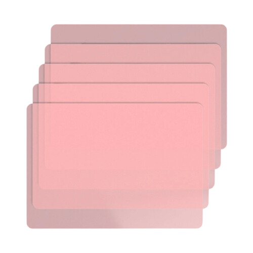 5 Pcs A3 A4 Student Writing Pad Exam Board-A4 transparent red
