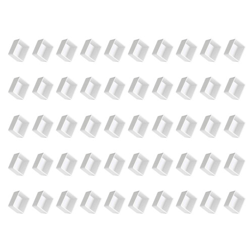 50Pcs Watercolor Paint Pan Portable Empty Half Pan-3.2ml