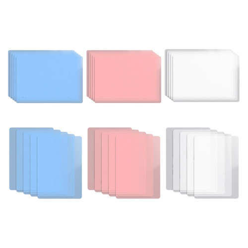 5 Pcs A3 A4 Student Writing Pad Exam Board-A4 transparent red 1