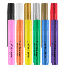 12 stuks graffiti marker 15 mm brede acryl pen acryl markers