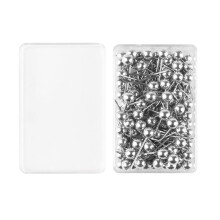 500 Stuks Ronde Kop Push Pins Duimkopspijkers Decoratieve-zilver