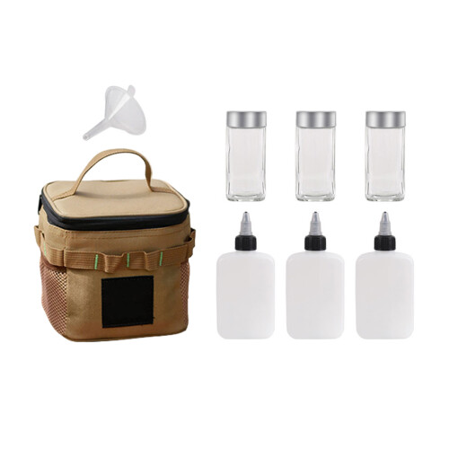 Mini bouteille de condiments, conteneur de condiments,-UN