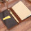 Leather Cover Notebook Meeting Notebook Pocket Notebook-Coffee 3