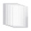 5 Pcs A3 A4 Clear Writing Pad Plastic-A4 transparent white 1