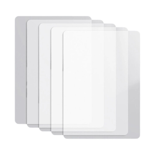 5 Pcs A3 A4 Clear Writing Pad Plastic-A4 transparent white