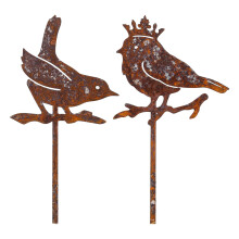 Piquets de jardin décoratifs en forme d'animaux, pour-2 oiseaux