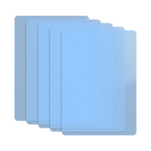 5 Stuks A3 A4 Plastic Schrijfmatten-A4 transparant blauw