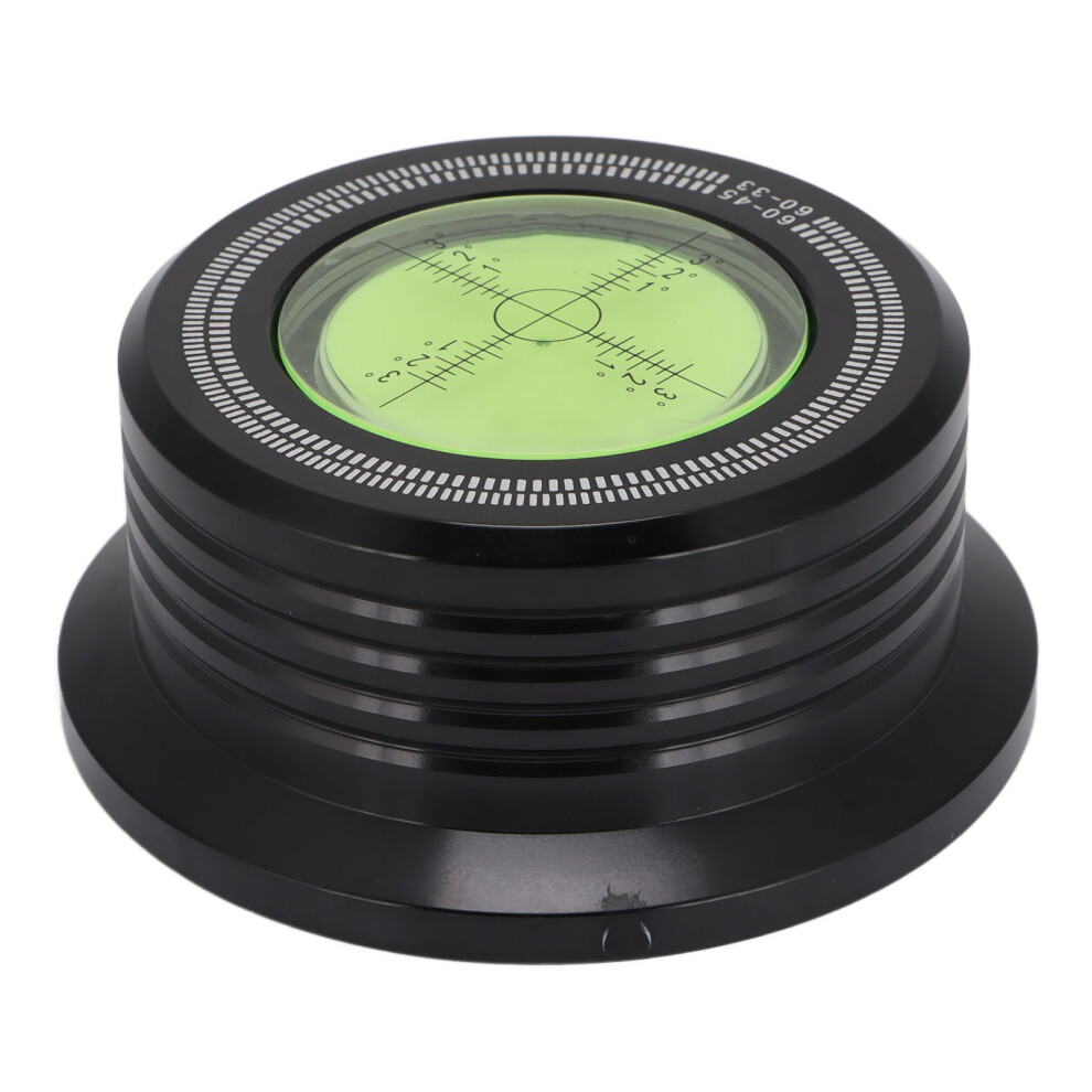 Vibration Reduction Record Stabilizer Turntable Disc Stabilizer Bubble Level Noise Reduction Rotation Speed Display Precision Leveling Universal 9420858911173
