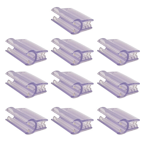 Clips d'étiquettes robustes, 10 pièces, pour présentoir,