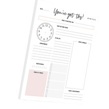 Professional Daily Planner Fitness Meal-You ve Got This