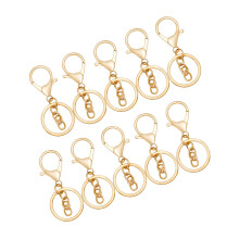 50/100pcs Lobster Clasp Hooks Keychain Key Rings Connector-A