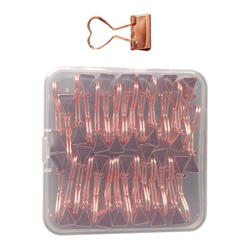 30 Pcs Heart Shape Binder Clips Foldback Clips Document-Love
