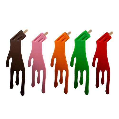 Unique Melting Bookmarks Summer Theme Silicone Non Slip-Coffee 2