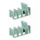 Bookend for Shelf 4 Section Acrylic Book End Book-Green 1