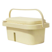 Seau de lavage de brosses, seau de lavage de-Jaune clair