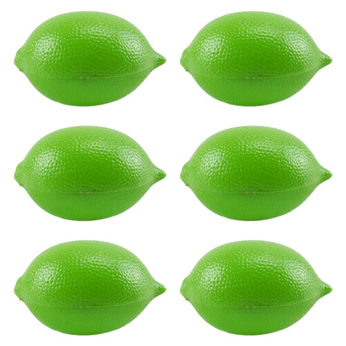 6Pcs Artificial Fruit Photography Props for Party-Lime