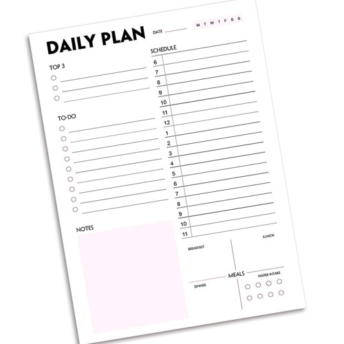 Bloc-notes professionnel pour-PLAN QUOTIDIEN bai fen