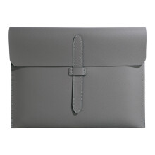 Leather File Folder Document Organiser Pouches File-Grey