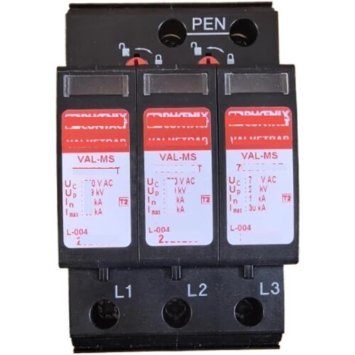 Surge Protector 750V ThreePhase with Visual Indicator PC Flame Retardant Long Service Life 2