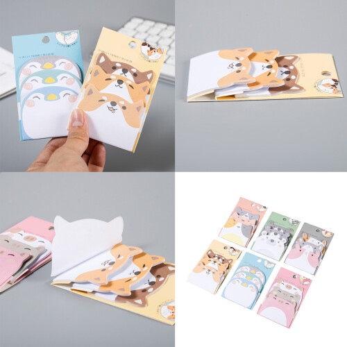 Cartoon Animal Notes Pad 270 Sheets Adheive Note Paper Small 1