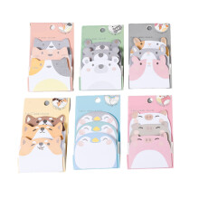 270 Vellen Cartoon Dier Notities Adheive Notitiepapier 18x60mm