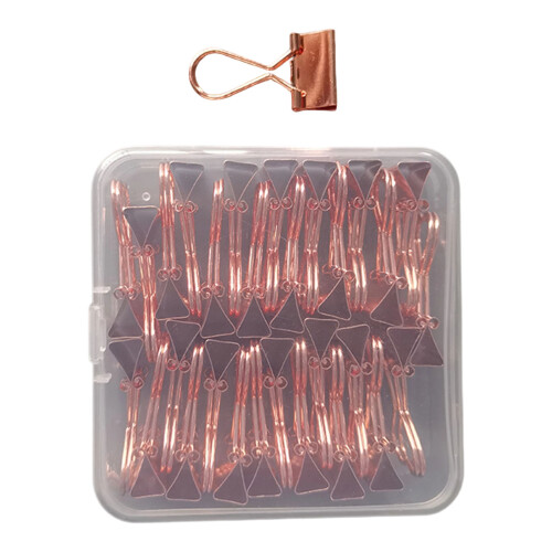 30 Pcs Heart Shape Binder Clips Foldback Clips-Water drops