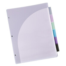 6 zakken uitbreidbare documentenmap met verwijderbare-28,5x25CM