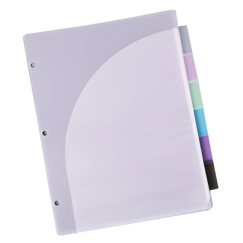 6 zakken uitbreidbare documentenmap met verwijderbare-28,5x25CM