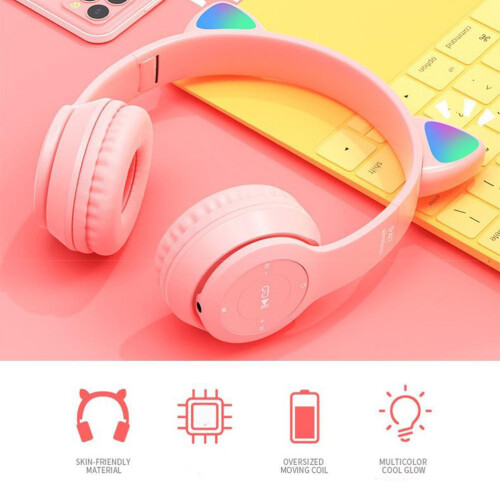 Ασύρματα ακουστικά Bluetooth για παιδιά, έφηβοι, ενήλικες, πτυσσόμενα, με μικρόφωνο, 2