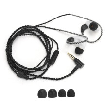 Cablu audio cu design tip cârlig pentru ureche, cu garanție de un an, microfoane cu condensator dublu și reducere pasivă a zgomotului pentru o