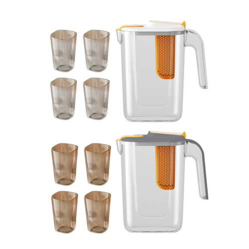 2.6L Plastic Water Kettle with Filter Cold Kettles Juice-A 1