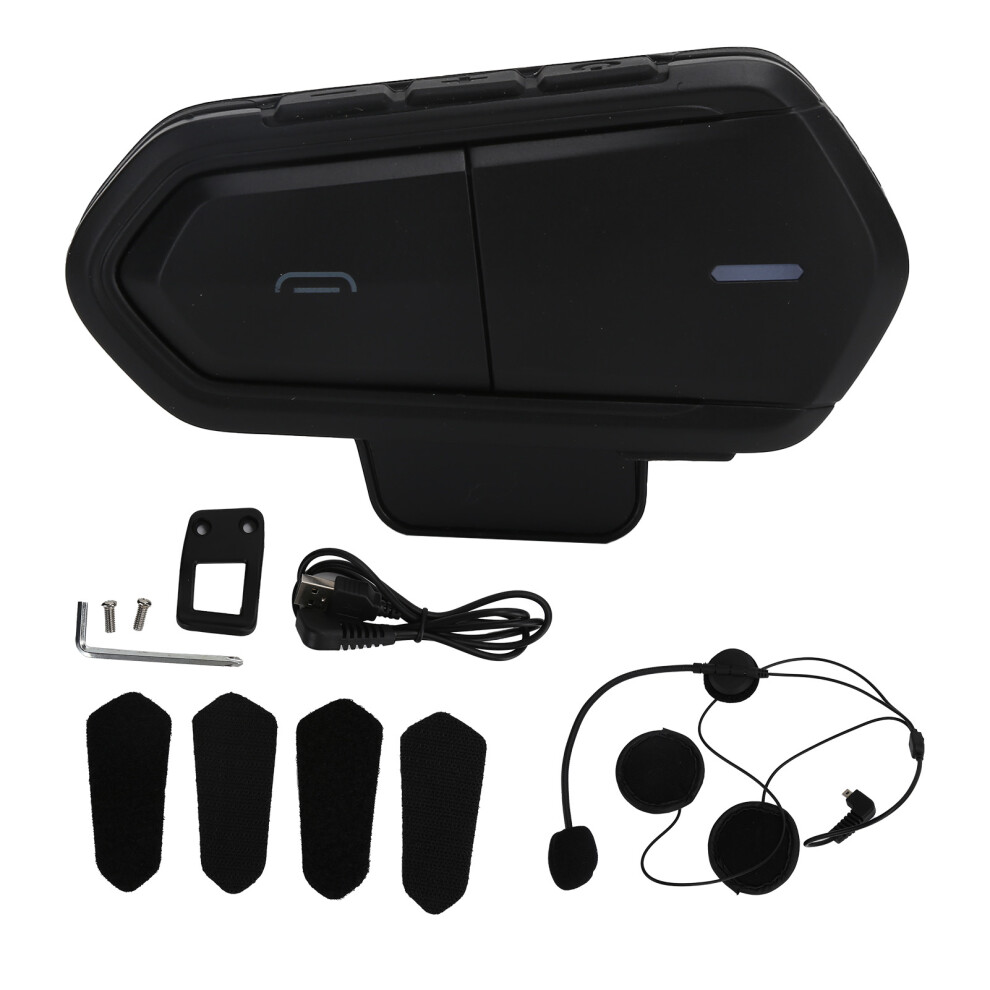 Motorcycle Bluetooth Communication Headset With Hands Free Function Cvc Noise Cancellation Hi Fi Stereo Wireless Technology Ipx6 Waterproof Universal 9420858061250