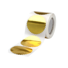 45mm Silver Golden Rednes Certificate Wafer Company Seal-D