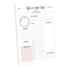 Dagelijkse planner 60 vellen Fitness Lezen Maaltijd-Je hebt dit