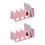 4 compartimenten Boekeinde Boekstopper-Roze 1